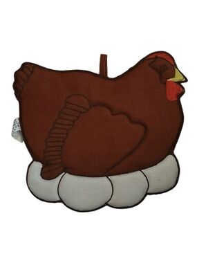 Vintage W-C Imports Chicken Chicks Hot Pad Potholder Country Farmhouse READ